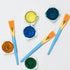 AIEX 10pcs Flat Paint Brushes 1 Inch Wide, Watercolor Acrylic Paint Brush Bulk Synthetic Nylon Oil Painting Brushes for Artists Professional Amate...