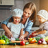 Leking 3 Pcs Kids Kitchen Knife, Plastic Serrated Edges Kids Knife Set for Cooking and Cutting Cakes, Fruits and Veggies, Perfectly Safe for Toddl...