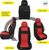 VarCozy Seat Covers for Car Front Pair, Breathable Cloth Front Car Seat Covers, Universal Cloth Seat Covers for SUV Sedan Van, Automotive Interior...