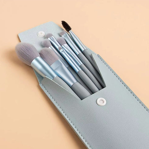 Makeup Brushes 8 Pieces Makeup Brush Set, Makeup Brushes Foundation Blend Blush Concealer Eye Shadow Blend Eye Liner Makeup Brush Set for Travel M...