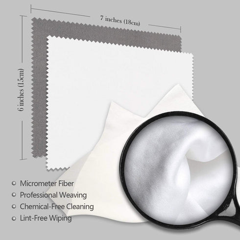 AAwipes Eyeglasses Cleaning Cloth Microfiber Cleaning Cloths 30 Pack for Cleaning Glasses, Lenses, Phones, Screens, Camera,Silverware, Any Other D...