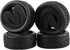 8pcs 1/10 on Road Soft Tires Tyres Fit for RC 1:10 Touring On Road Car Wheels Rim Black...
