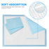 Zdolmy Baby Disposable Changing Pad, 20Pack Soft Waterproof Mat, Portable Diaper Changing Table & Mat, Leak-Proof Breathable Underpads Mattress Pl...