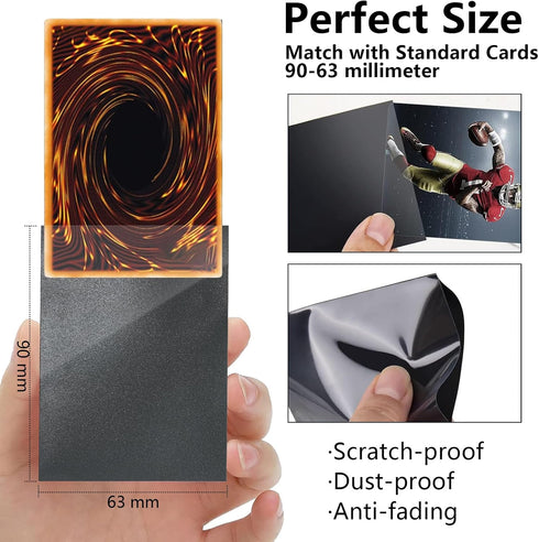 TCG Playmat Board Game Mat Plus 50 Pcs Card Sleeves, 24 x 14 Table Mats Neon Mushroom Game Mousepad with Soft Surface Non-slip Base for MTG RPG CC...