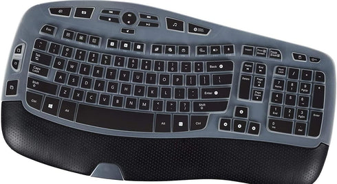Keyboard Cover for Logitech K350 MK570 MK550 Keyboard Skin for Logitech K350 MK550 MK570 Wireless Wave Keyboard Cover Protective Skin Accessories,...