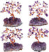 mookaitedecor Citrine & Amethyst Crystal Tree with Amethyst Cluster Crystals Base Bonsai Money Tree for Wealth and Luck...