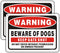 Beware of Dog Signs for Fence,Yuntarda 2-Pack 10"x7"Do not Enter Sign Keep Gate Shut Rust Free Reflective Metal Sign for Outdoor Use...