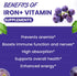 Iron Gummies for Women & Kids - with Vitamin C, B12, B6, Zinc - Blood Builder & Energy - Iron Supplement Gummies Support for Iron Deficiency, Anem...