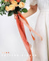 UpUDo 4 Rolls Chiffon Ribbon, 1.5" x 6Yd Mixed Rose Silk Ribbons, Frayed Edges for Wedding Invitations, Bridal Bouquets, DIY Crafts, Gift Wrapping...