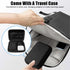 Wireless Charger 3 in 1 with Adapter and Travel Case,Fast Wireless Charging Station,Wireless Charging Pad Compatible with iPhone 14/13/12/11 Serie...