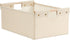 Storage Bins Cotton Linen Fabric Storage Boxes Basket with Wooden Handles Foldable Washable Decorative Shelf Container Clothes Organizer Home Laun...