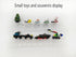 12 inch Transparent Acrylic Wall Mounted Toy Display Stand,Mini Doll/Toy Storage Rack Key Rack, Picture Book, Small car Collection, Acrylic Small ...