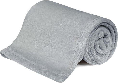 KMUSET Kids Blanket for Boys Girls 30x40 inches, Soft Cozy Fuzzy Swaddle Throw Blanket, Small Fleece Blanket for Crib Stroller, Grey...