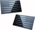MULL American Flag Metal Auto Emblem for Cars Trucks 2pcs Forward and Reverse Set (5"x3", Black)...