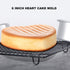 Heart Shaped Cake Pan 6 Inch Aluminum Cake Pans Heart Cake Tin Baking Cake Mold for Valentine's Day Weddings Birthday Party...