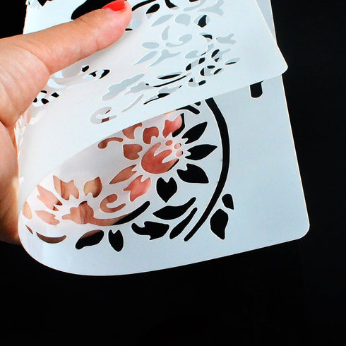 DIY Decorative Stencil Template for Painting on Walls Furniture Crafts (A4 Size)...