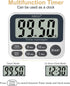 XREXS Digital Kitchen Timer, Magnetic Countdown Up Cooking Timer Clock with Large LCD Display, Adjustable Volume, Loud Alarm & Strong Magnet Class...