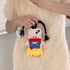 for iPhone 14 Phone Case Cute,Kawaii 3D Cartoon DIY Hair Braids Girl Plush Case Furry Winter Warm Shockproof Protective Case Funny for iPhone 14 W...