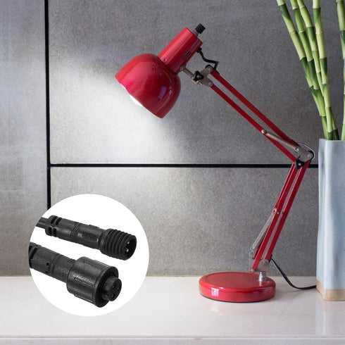 YOKIVE 2 Pcs 3 Pin Extension Cable Wire, Power Transmission Extension Equipment Connection, Great for LED Equipment, Car, Truck, Boat (Black, 9.84...