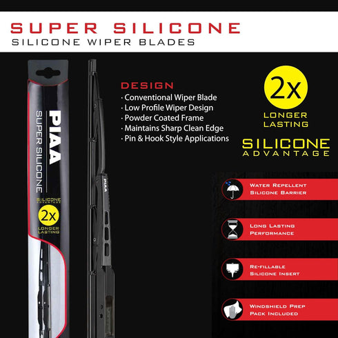 Piaa 95043 Super Silicone Wiper Blade - 17"" 430mm (Pack of 1)"...