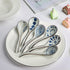 Ceramic Soup Spoons Set of 6 Asian Soup Spoon Ceramic Ramen Spoons, Long Handle Japanese Soup Spoon for Dumpling, Noodles, Miso, Chinese Wonton...