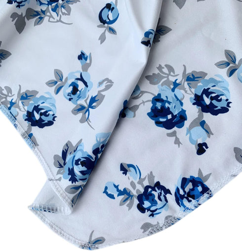 Newborn Swaddle Blanket, Baby Receiving Blanket Wrap with Headband for 0-3 Month Baby Girl and Boy(Blue), One size...