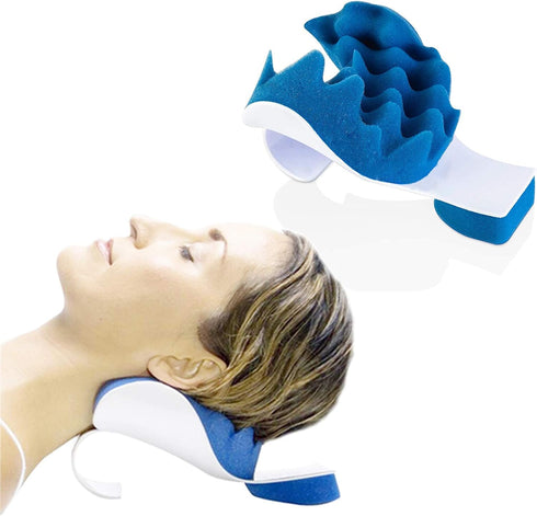 Chiropractic Pillow, LiuYX Cervical Pillow Neck Traction Device, Neck Massage Cervical Pillow, Neck Support Pillows for Pain Relief, Neck and Shou...