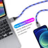 Light up iPhone Charger Cord, LED Lightning Cables 1 Pack | Apple MFi Certified | USB Fast Charging Cord for Apple iPhone 13 12 11 Pro Max XR XS X...