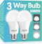 3 Way LED Light Bulbs 50 100 150W Equivalent, Daylight White 5000K 3 Way Light Bulbs, A19 Three Way Light Bulbs,E26 Base 3-Way Light Bulbs for Rea...
