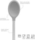 Tovolo Mixing Spoon With Stainless Steel Handle Scratch Heat-Resistant Stirring, Kitchen Utensil Safe for Nonstick Cookware & Cast Iron Skillets, ...