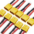 Blomiky XT60H 5 Pairs Female and Male 14AWG Silicon Wire Extention Deans XT60 Plug Connector for RC Cars Drone Lithium Battery XT60 Plug 5...