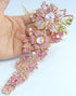 Sindary 7.28" Stylish Long Orchid Flower Large Brooch for Women Pin Austrian Crystal BZ4704...