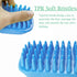 Dog Bath Brush, Pet Silicone Shampoo Brush, Rubber Shower Wash Curry Brush for Short Long Haired Dogs Cats Shedding Grooming and Massage, Pet Rubb...
