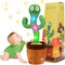 Dancing Cactus Toy Talking Cactus Singing and Repeat What You Say for Baby Cactus Plush Toy Mimicking Electric Toy with Lighting Interactive Toy f...
