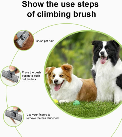 Dog Brush Deshedding Brush, Pet Grooming Tool for Dogs and Cats, Reduces Shedding by up to 95% & Enhances the Shine of Pet Hair....