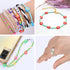 AnutriON 12000pcs 3mm Tiny Color Glass Seed Beads for Bracelets Making Kit and Smile Face Charm Beads Letter Beads for Friendship Bracelets Jewelr...