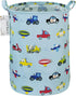 FANKANG Storage Basket, Nursery Hamper Canvas Laundry Basket Foldable with Waterproof PE Coating Large Storage Baskets for Kids Boys and Girls, Of...