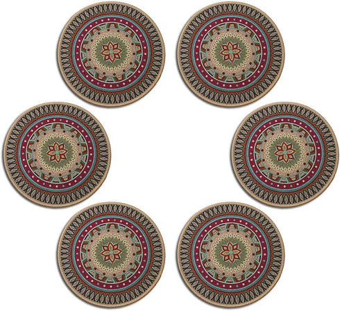 6pcs 8.5" Round Plant Coaster Mat for Gardening Indoor Outdoor Flower Pots Pad Non Slip Plant Mats for House Plants...