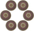 6pcs 8.5" Round Plant Coaster Mat for Gardening Indoor Outdoor Flower Pots Pad Non Slip Plant Mats for House Plants...