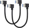 2 Pack Left & Right Angle USB 3.0 A Cable 90 Degree USB 3.0 Type A Male Transferring Data and Charging Extension Cable for Hard Drive,Printers,Mod...