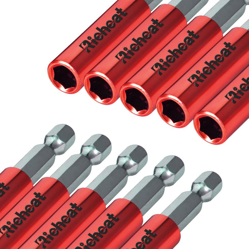 10PCS Strong Magnetic Extension Socket Drill Bit Holder 1/4" Hex Power Tools,Strong Magnetic Extension Bit Holder,Hex Shank S2 Steel Magnetic,Scre...