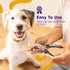 Dudi Pet Dog Nails Clippers and Nail File - Cat or Puppy Claw Trimmers with Lock Guard - Razor Sharp Grooming Clipper Trimmer Blades for All Breed...