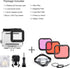 Waterproof Housing Case with Diving Filters for GoPro Hero 5 6 7 Black Hero (2018) Cameras - 45M Underwater Diving Housing Shell with Red/Light Re...