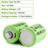 JINTION 1/3 Rechargeable AAA 150mAh Button Top NiMH Battery Replacement batteries for Solar Lights Battery, Outdoor Solar Garden Art Light Battery...