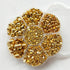 Chenkou Craft 3000PCS 7 Sizes (2.5/3/4/5/6/8/10mm) 1 Box Gold Round Flatback Imitation Half Pearls Bead Loose Beads Gem (Gold Half Ball)...