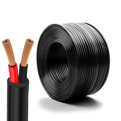 Oxygen-Free Copper 14AWG 2 Conductor Pure copper Flexible Electrical Wire Cable Stranded PVC 2Cord for Lighting Automotive (14AWG-2C, 25ft)...