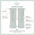 EXCLUSIVE HOME Augustus Metallic Light Filtering Grommet Top Curtain Panel Pair, 54"x108", Off-White...