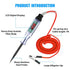 Car Voltage Tester with Indicator Light Automotive Test Lamp Voltage Tester Current Tester Car Test Pen with Crocodile Clamp 6/12/24V...