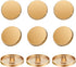 Chuangdi 30 Pieces Metal Flat Button Alloy Shank Round Shaped Sewing Button for Women Suit Woolen Coat Shirt Trousers Sewing Crafts(25 mm,Gold)...