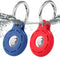 Airtag Dog Collar,Silicone Tracking Airtag Dog Collar Holder, Durable and Lightweight Airtag Collar for pet,Apple AirTag for pet Collar (2 pack)(R...